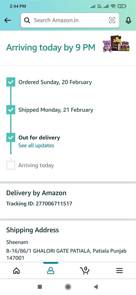 amazon tracking accedi.